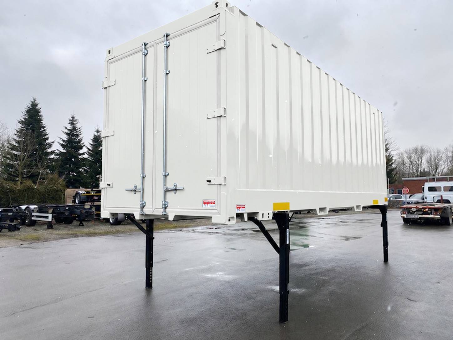 #21535 - Bild: 2 | Wechselkoffer, Stahl gesickt | BDF-System 7.450 mm lang, Alu-Portaltüren NEU, LACK NEU!