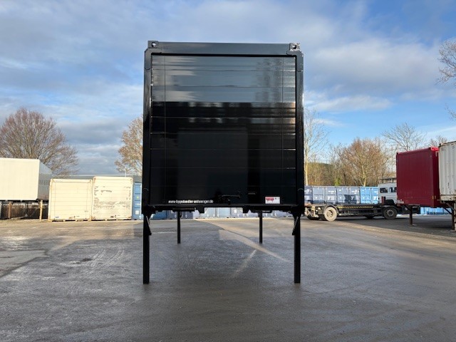 #21550 - Bild: 4 | Coffret interchangeable, acier lisse | BDF-System 7.45 m lang, LACK NEU in RAL 9005 schwarz!