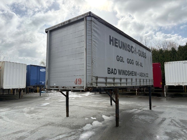 Plataforma intercambiable, toldo corredizo | BDF-System 7.150 mm lang, Lagerpritsche