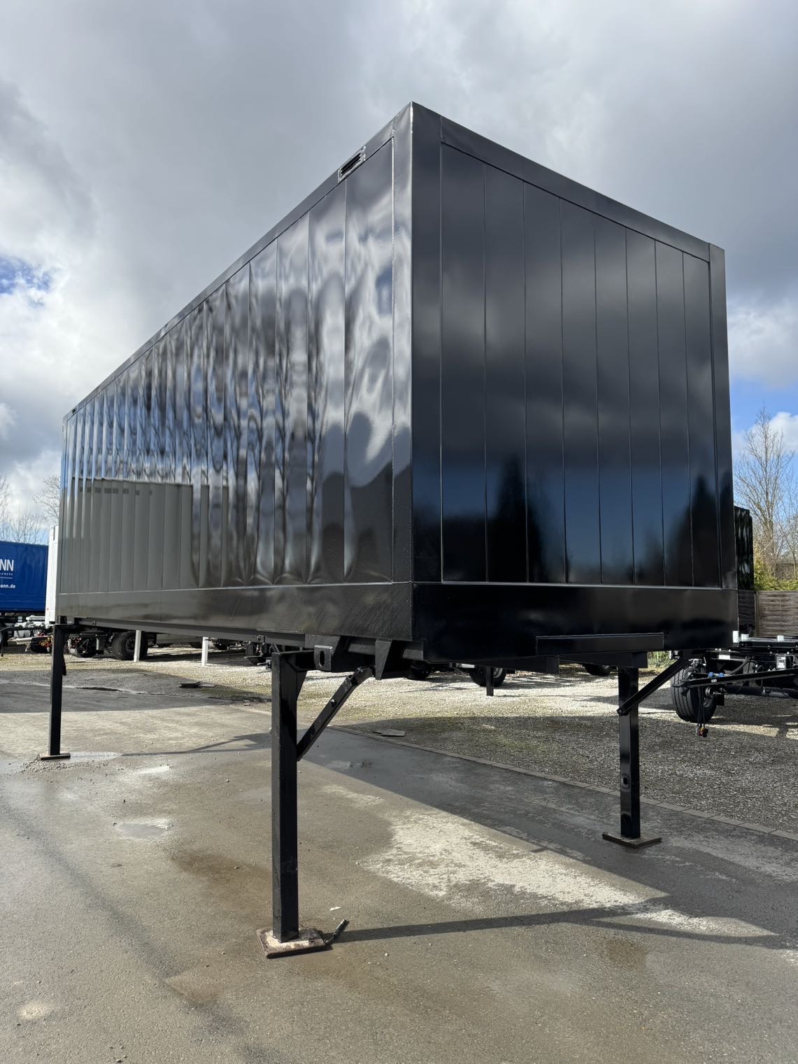 #21890 - Bild: 3 | Wechselkoffer, Stahl glatt | BDF-System 7.450 mm lang, LACK NEU IN SCHWARZ