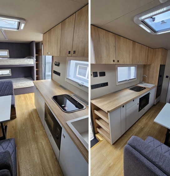 #LA-WORK - Bild: 3 | Wymienna obudowa, sklejka | Work Camper, Modulux WorkHub745, mobile Arbeits- und Wohnkabine, Motor home