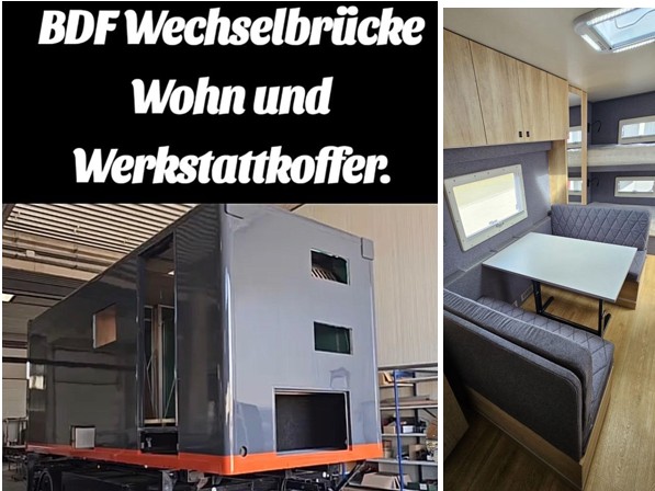 Wymienna obudowa, sklejka | Work Camper, Modulux WorkHub745, mobile Arbeits- und Wohnkabine, Motor home