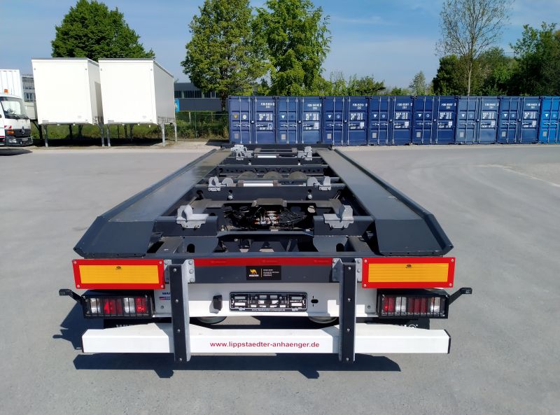 #20330 - Bild: 4 | 2 – axle trailer for roll-on container | Typ: PS2P70B, für Containertransport mit Innenlänge von 7.000 mm bis 7.250 mm. (DIN30722).