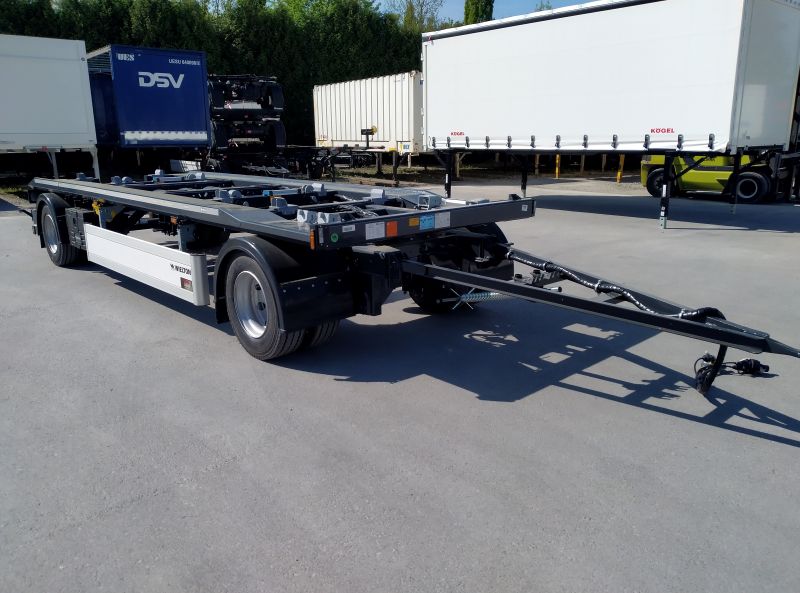#20330 - Bild: 1 | 2 – axle trailer for roll-on container | Typ: PS2P70B, für Containertransport mit Innenlänge von 7.000 mm bis 7.250 mm. (DIN30722).