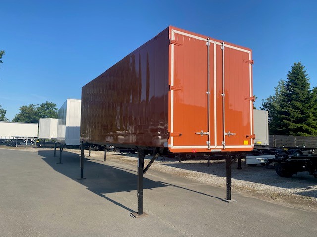 Caja intercambiable, acero liso | BDF-System 7.45m, LACK NEU! Durchladesystem: Heck Portaltüren vorne und Hinten