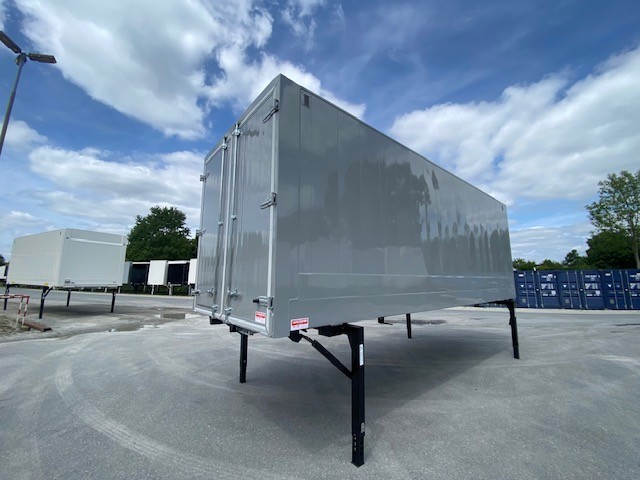 #LA089 - Bild: 3 | Caja intercambiable, acero liso | BDF-System 7.45m, LACK NEU! Heck Portaltüren